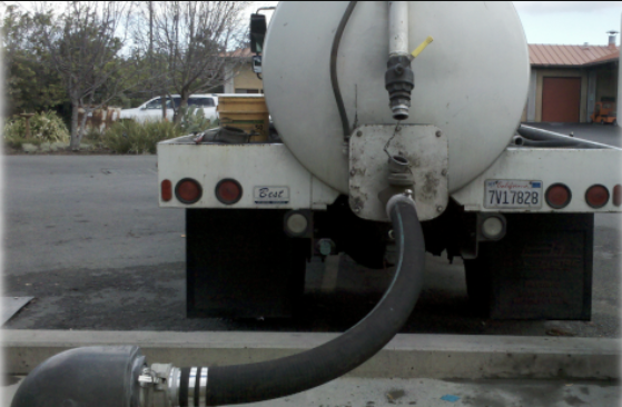 Septage System: A septage Truck pumping waste. CONTROL, BILL & VIEW USAGE FOR SEPTAGE.